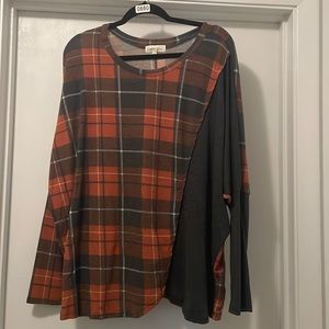 Plaid Sweater XL